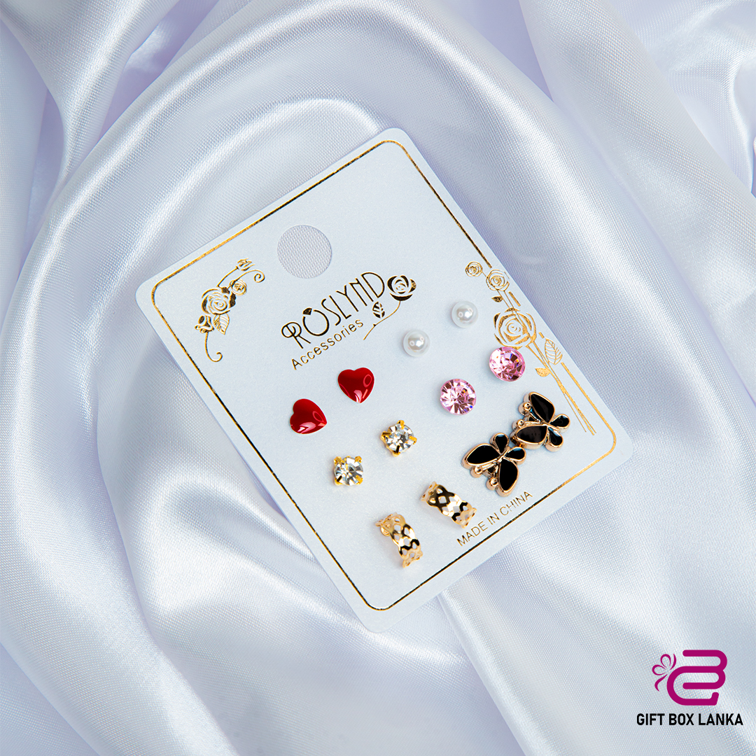 6pcs Cute Earring Set  (D-987/4)