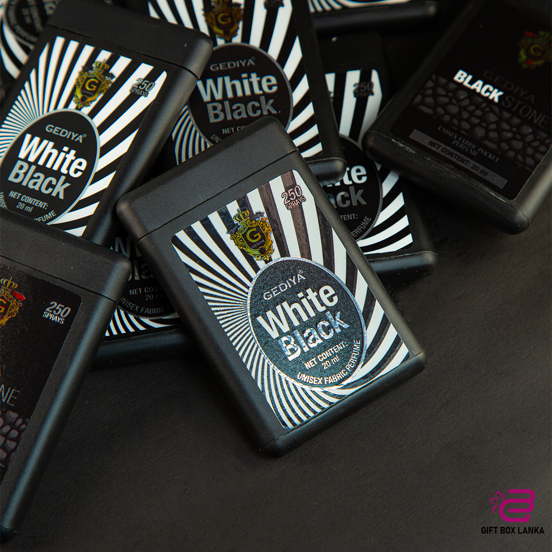 GEDIYA White Black Unisex Pocket Perfume (D- 1216)