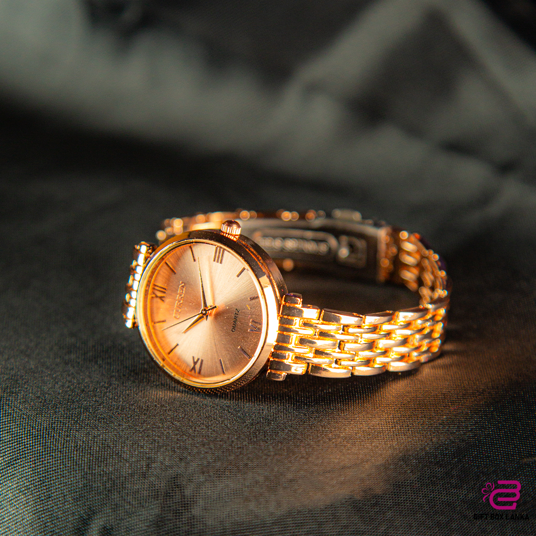 CURREN Rose Gold Women Watch - (D- 1246)