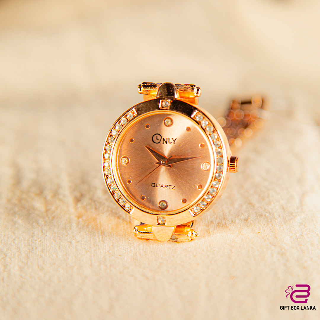 ONLY Gold High Quality Women Watch (D- 1257)