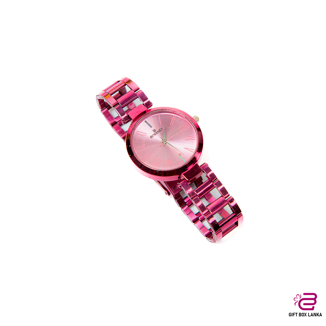 BOSSNEY Pink High Quality Watch (D- 1258)