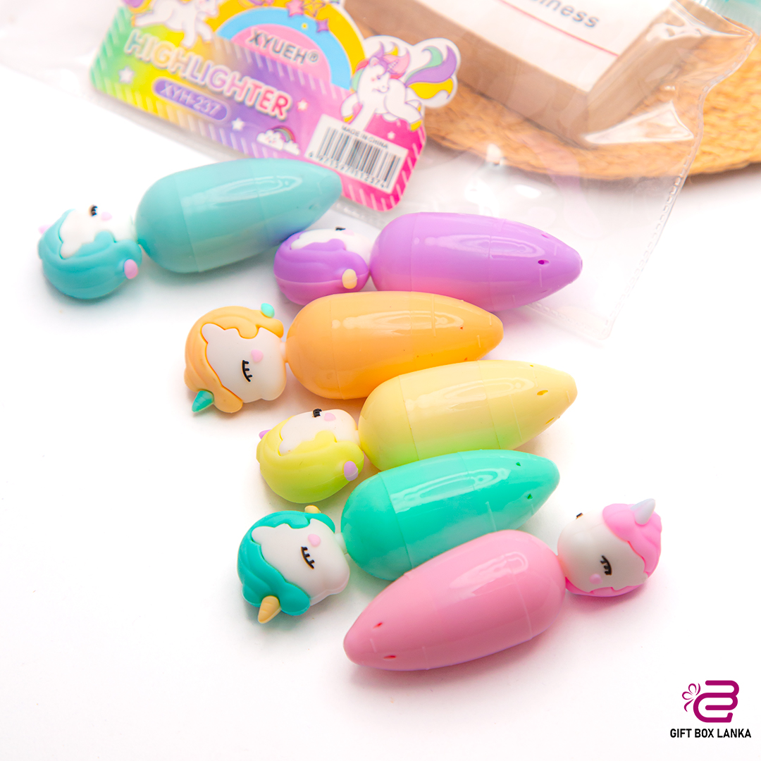 Unicorn 6pcs Highlighter Set (D- 1189)