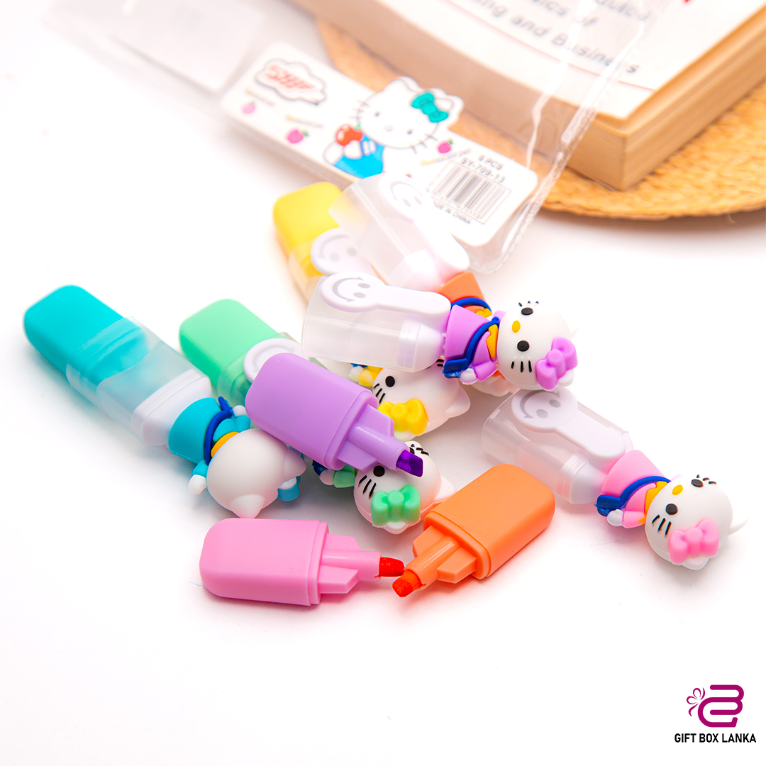 Hello Kitty 6pcs Highlighter Set (D- 1190)
