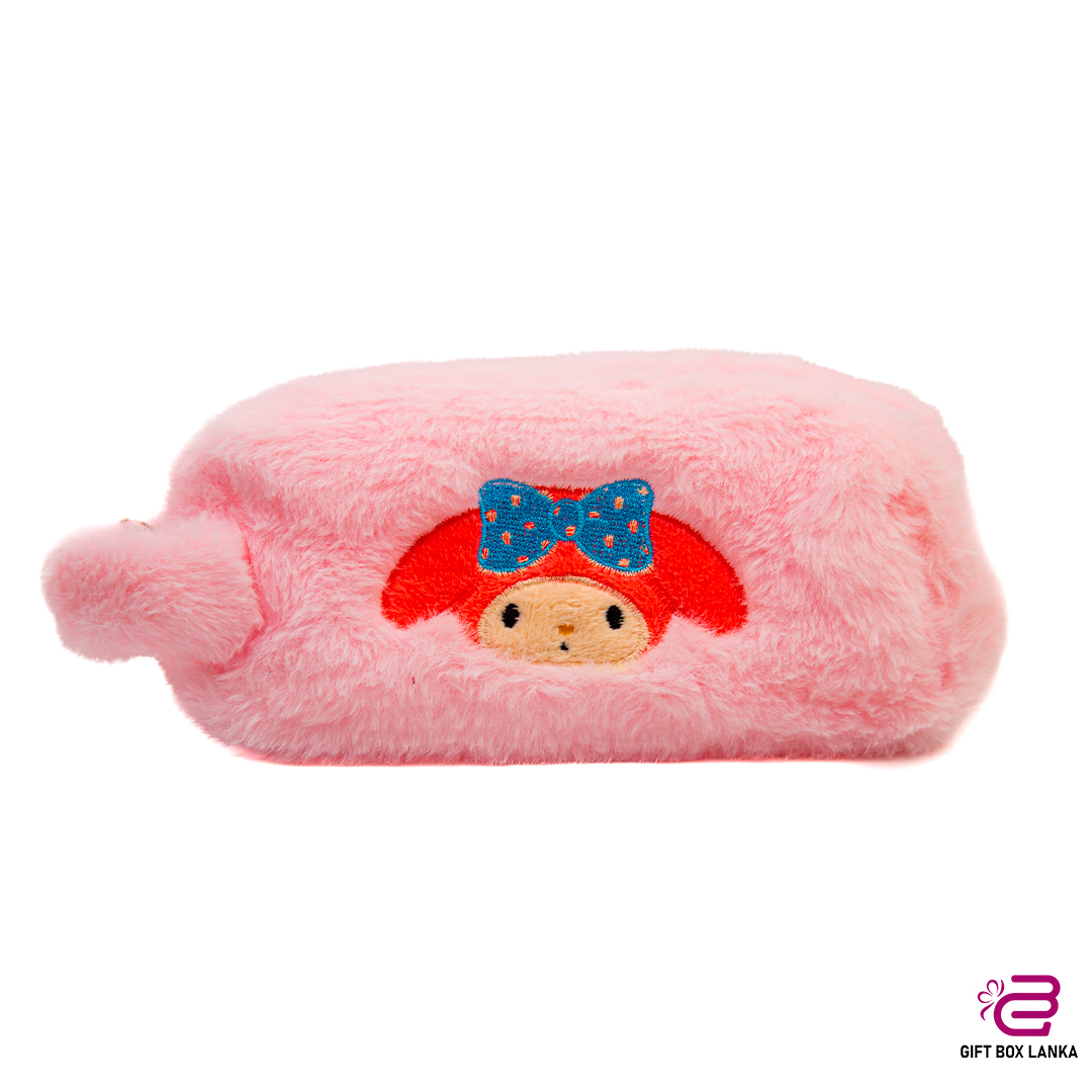 Pink Anime Fluffy Purse - Melody