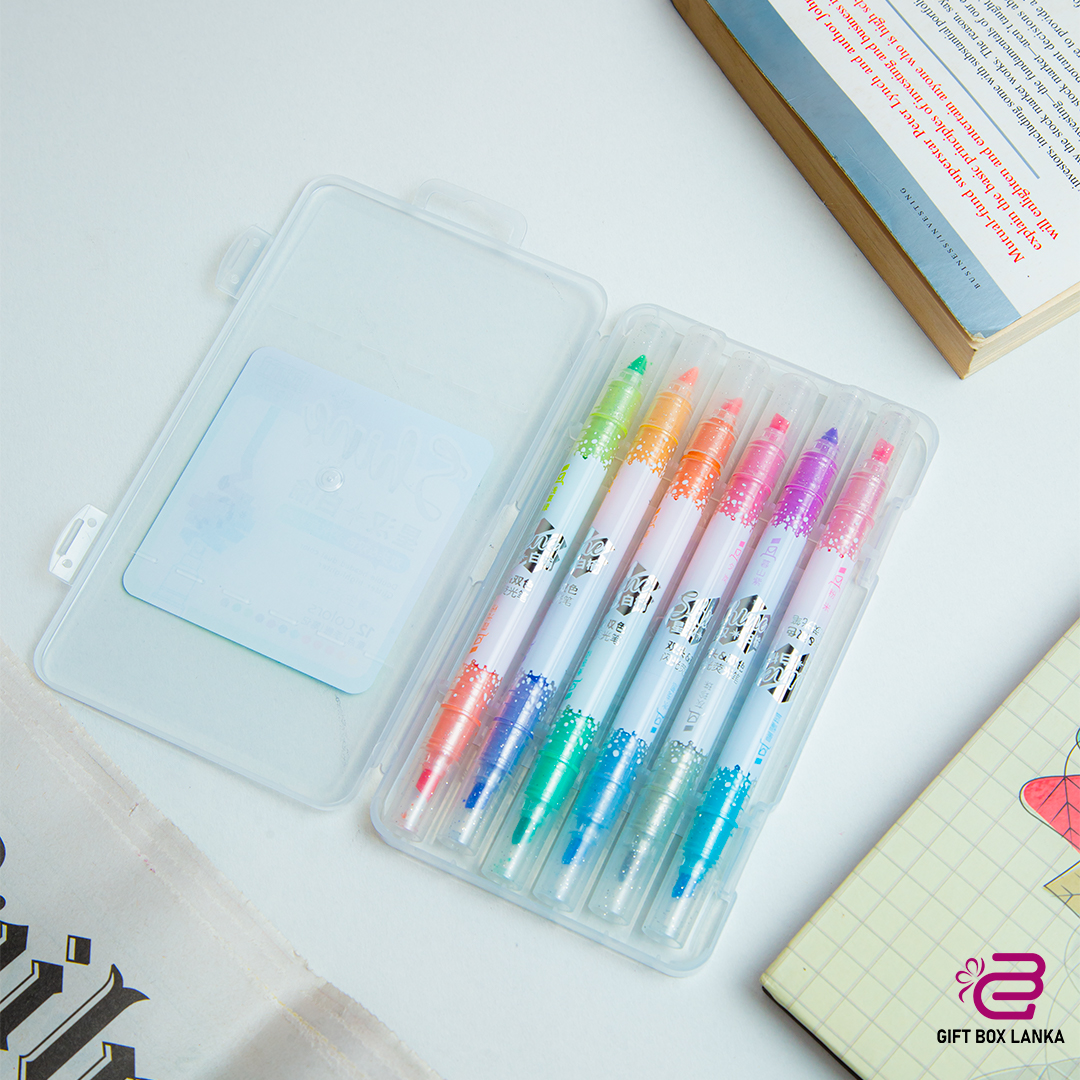 Glitter Highlighter 12 Colors Set (D- 881)