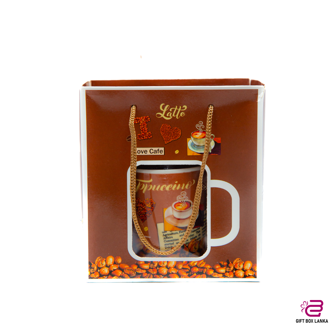 Latte Coffee Mug with Spoon (D- 552)