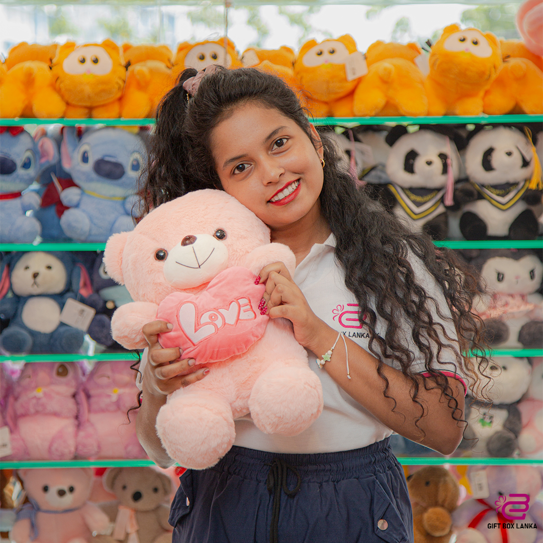 Pink Heart Bear (D-1868)