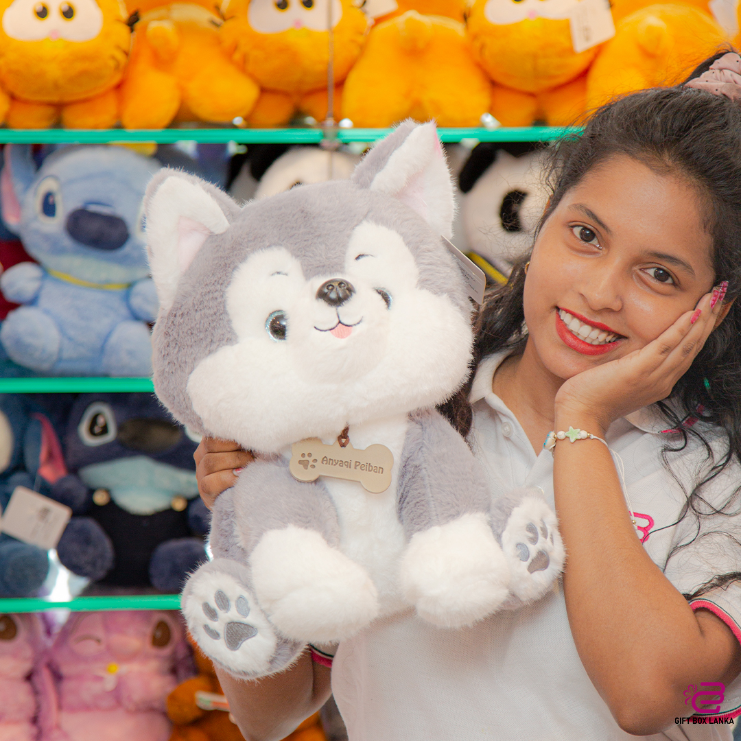 Grey & White Puppy - Husky (D-989)